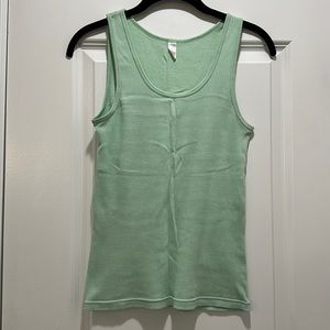 J Crew mint green ribbed tank